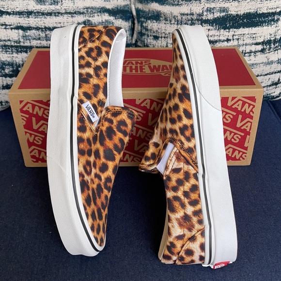 Vans Classic Slip-On Leopard Black/True White WMNS - Picture 12 of 16